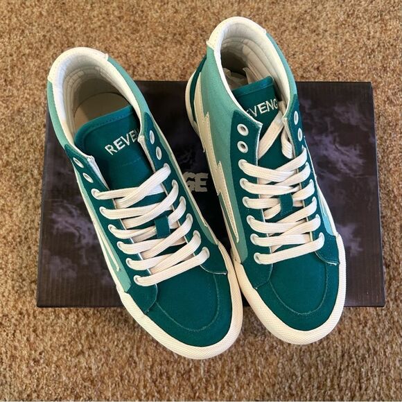NWT Revenge X Storm Men’s Size 6 Hi-Top Bright Turg Sea Grn Shoes - Picture 8 of 10